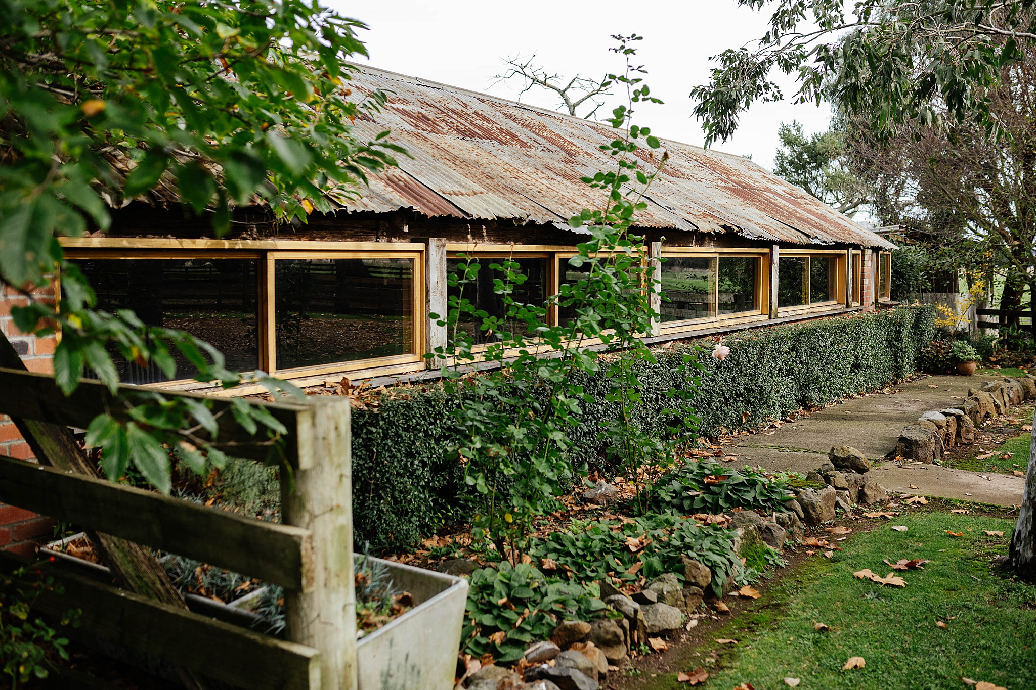 The coach house indoor ceremony area at Quirindi Stables.