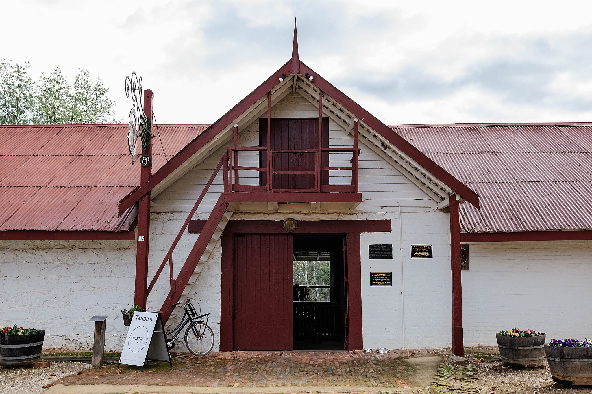 The Cellar Yard at Tahbilk Winery, Nagambie.