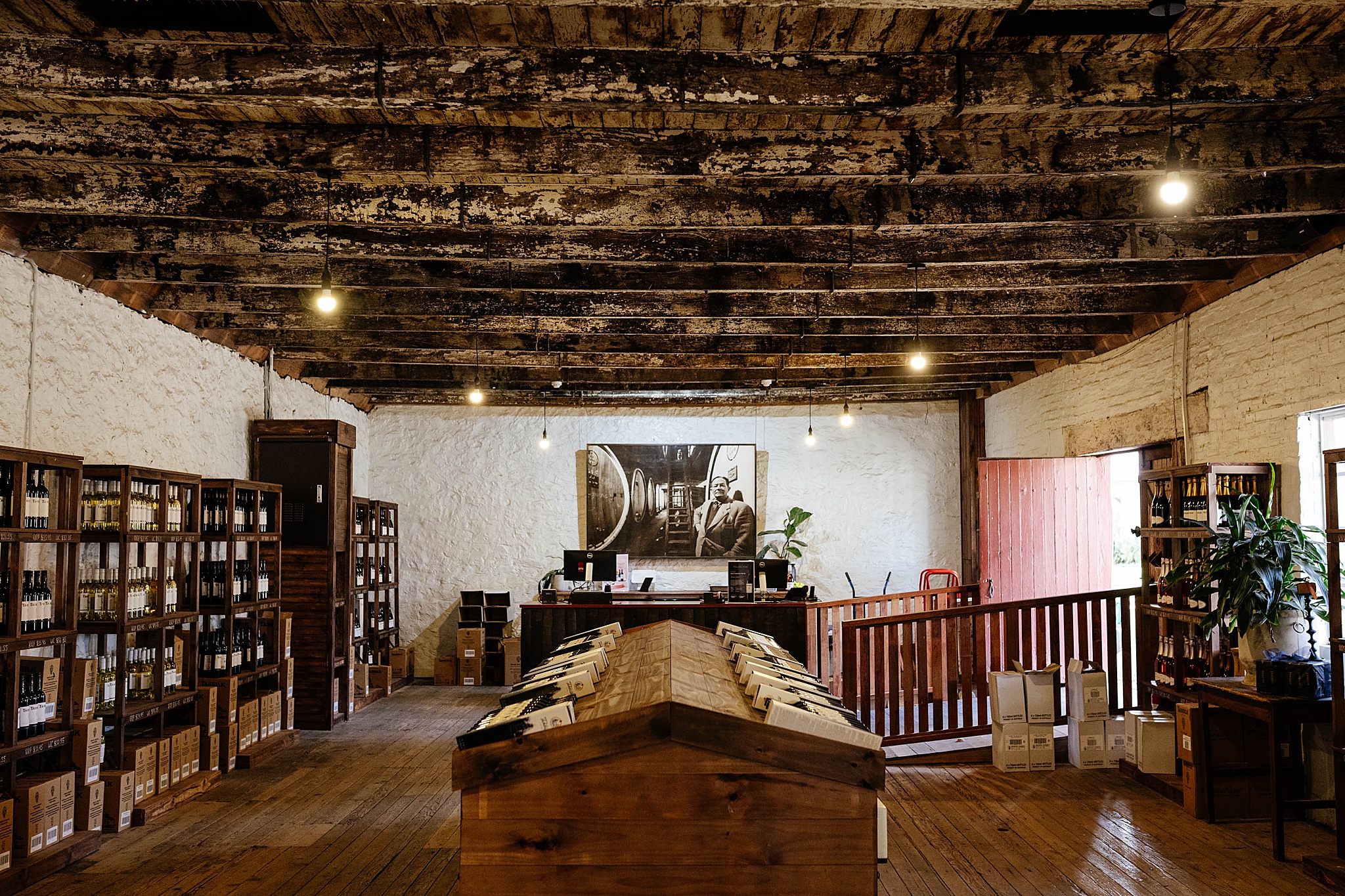 Cellar yard building at Tahbilk winery, Nagambie.