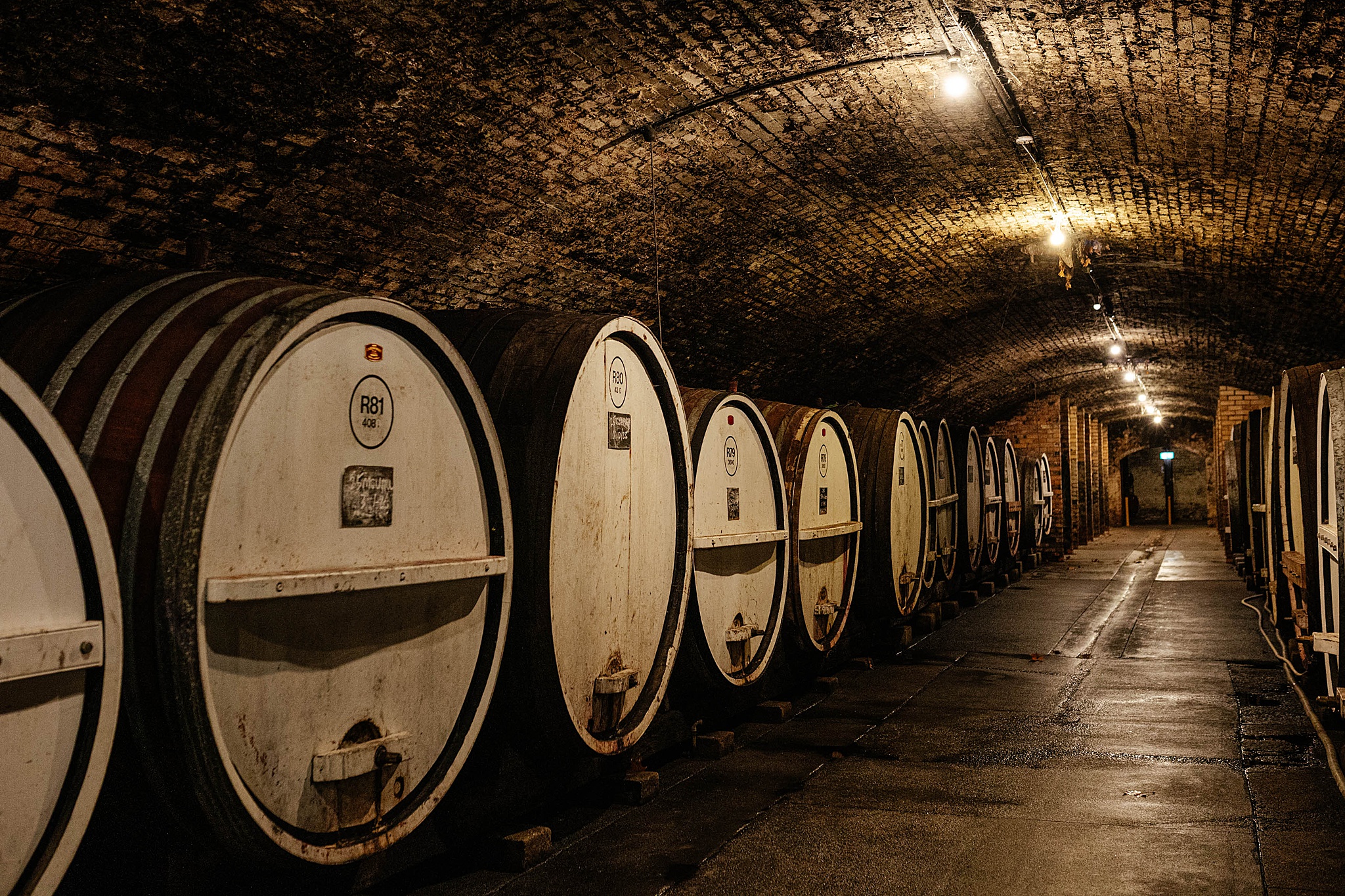 Underground Cellar at Tahbilk winery, Nagambie.