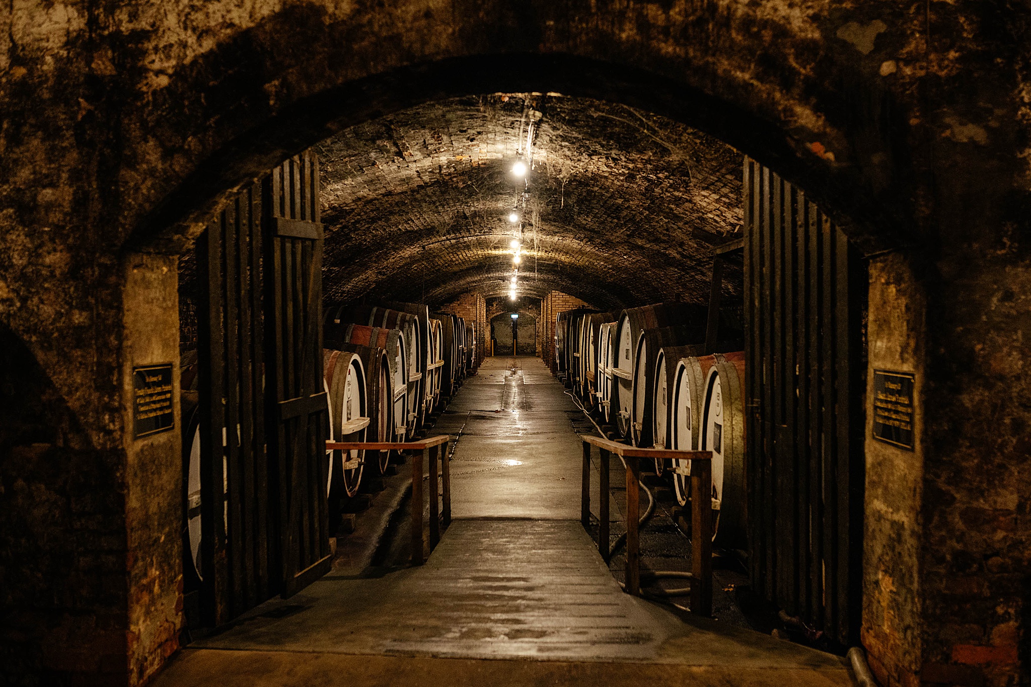 Underground Cellar at Tahbilk winery, Nagambie.