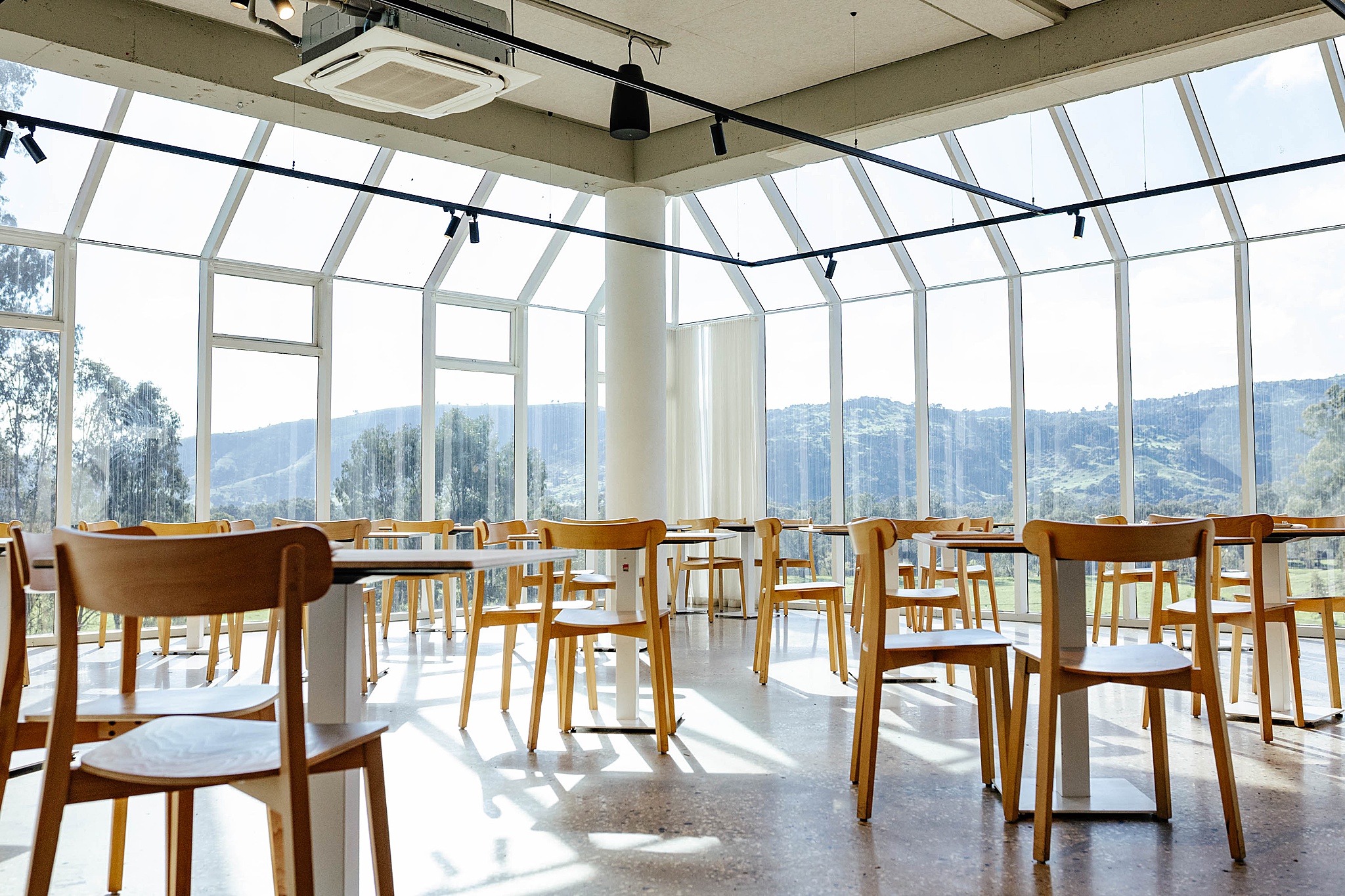Reception view of restaurant at Trawool Estate.